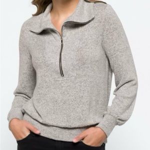 Grey Sweater Half Zip